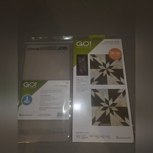 Accuquilt fabric cutting die  # 55166 Hunter Star And 6x12 Cutting Mat